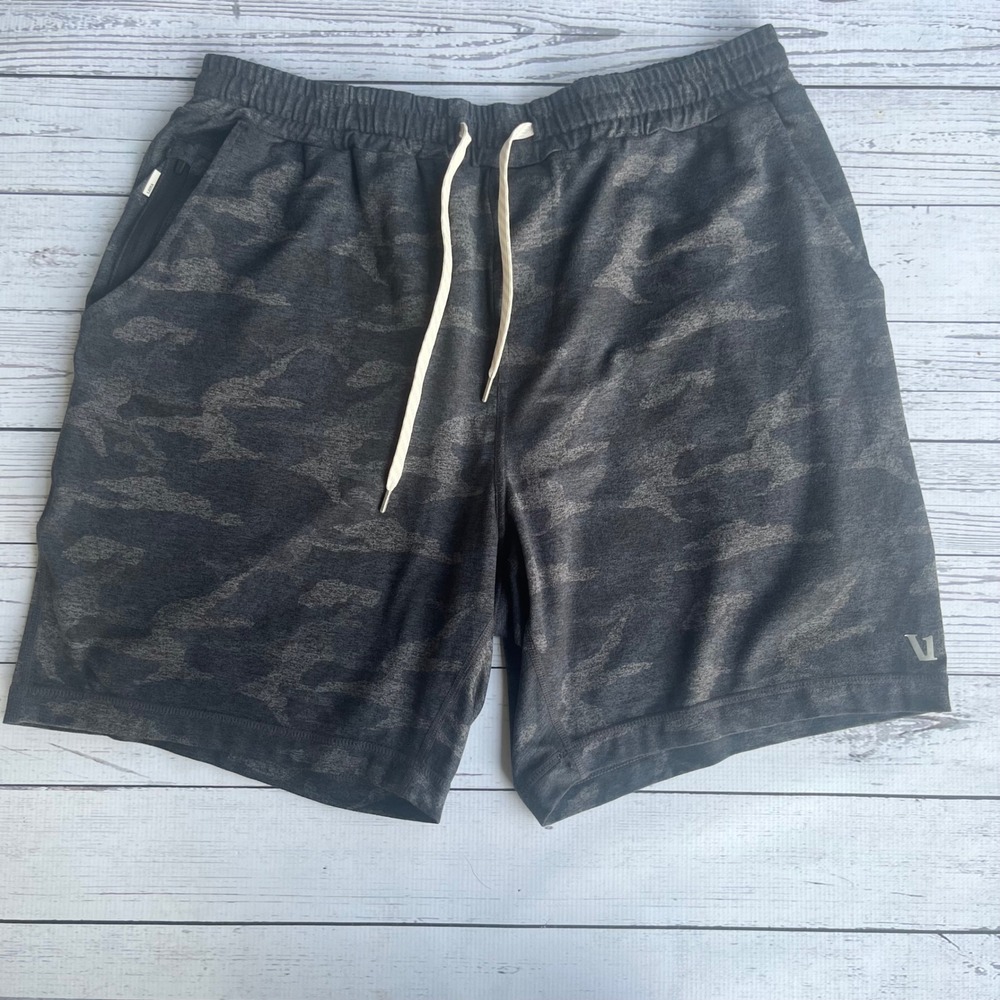 Vuori Ponto Performance Shorts Mens XL Camo DreamKnit Gorpcore Luxury Preppy